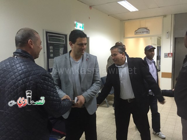 الرئيس عادل بدير ونوابه  في مُعايدة مرضية للسيد نكسون فريج والعديد من مرضى كفرقاسم في مستشفى هشارون